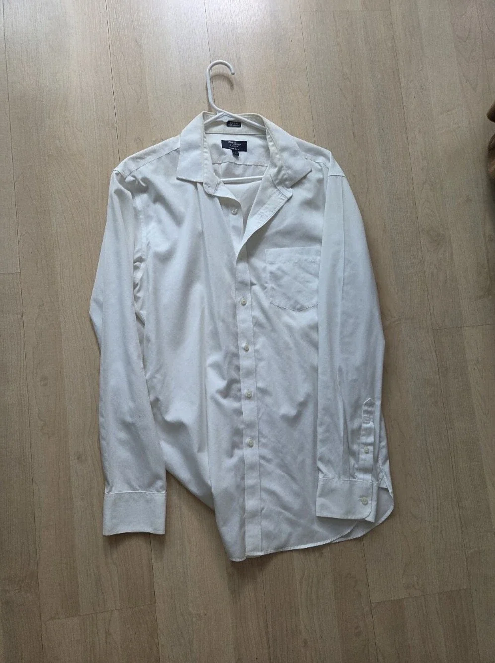 Classic White Button-Up Shirt